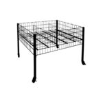 Bac de fouille Métallique 1 200 x 800 x 800mm - métallique de couleur Anthracite et Alu
